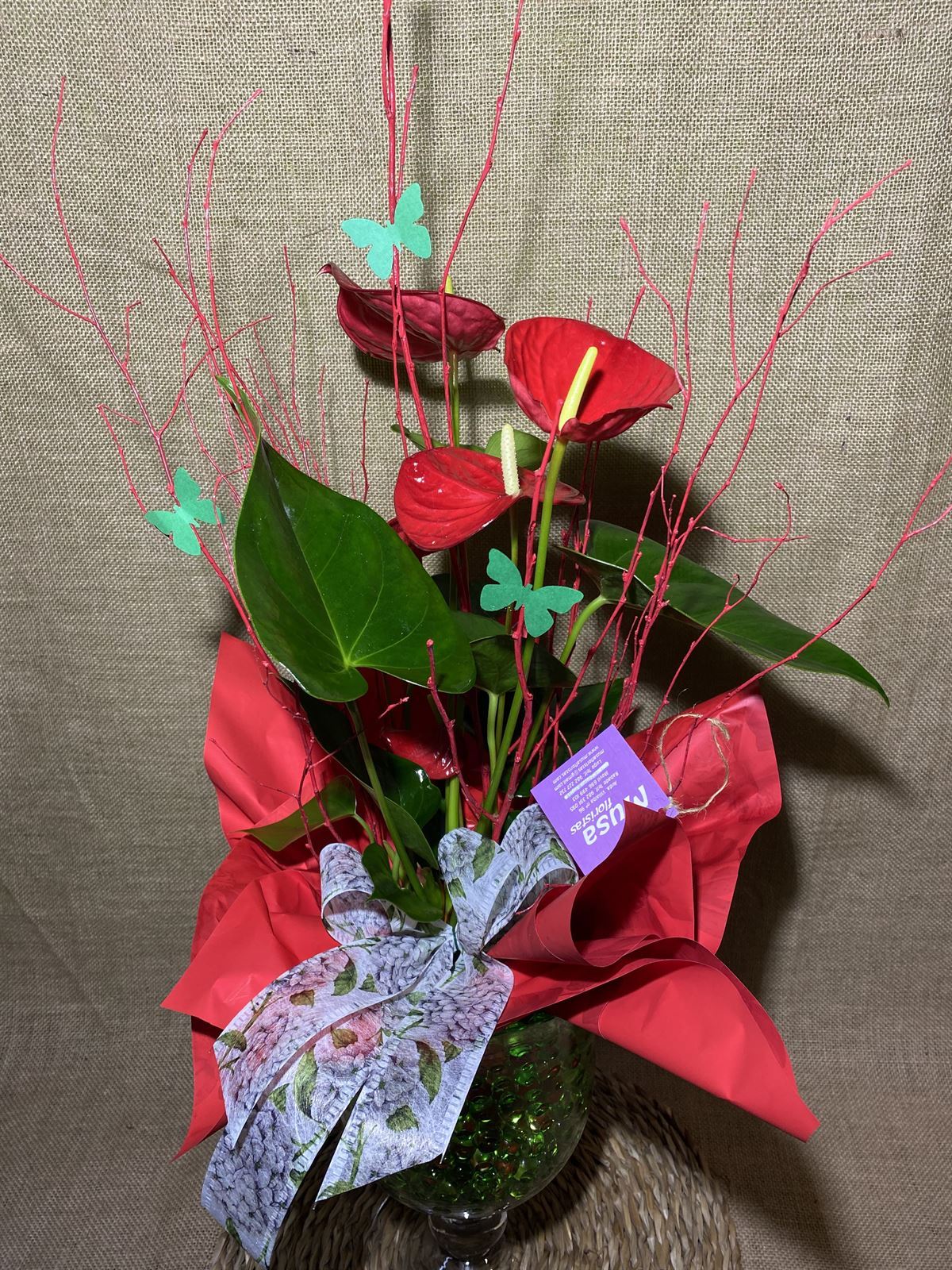 Anthurium en copa - Imagen 2
