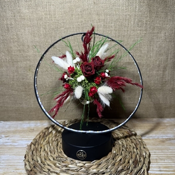 Aro de luz en tonos rojos - Imagen 1