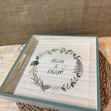 Bandeja beis y verde - Imagen 1