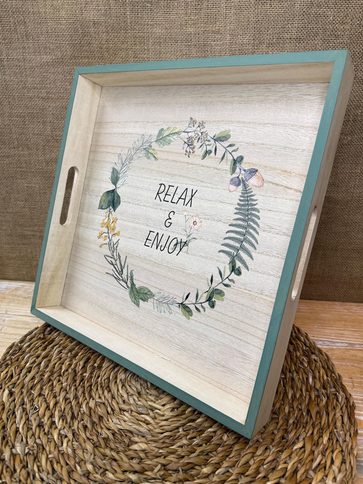 Bandeja beis y verde - Imagen 2