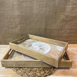 Bandeja de mango con árbol - Imagen 2