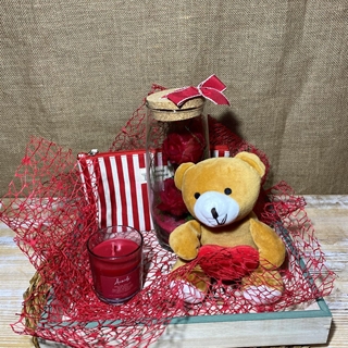 Bandeja en tonos rojos - Imagen 1