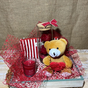 Bandeja en tonos rojos - Imagen 1