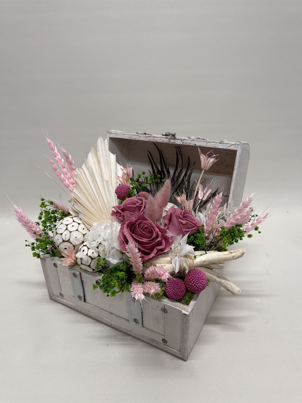 Baúl blanco en tonos bloosom - Imagen 4