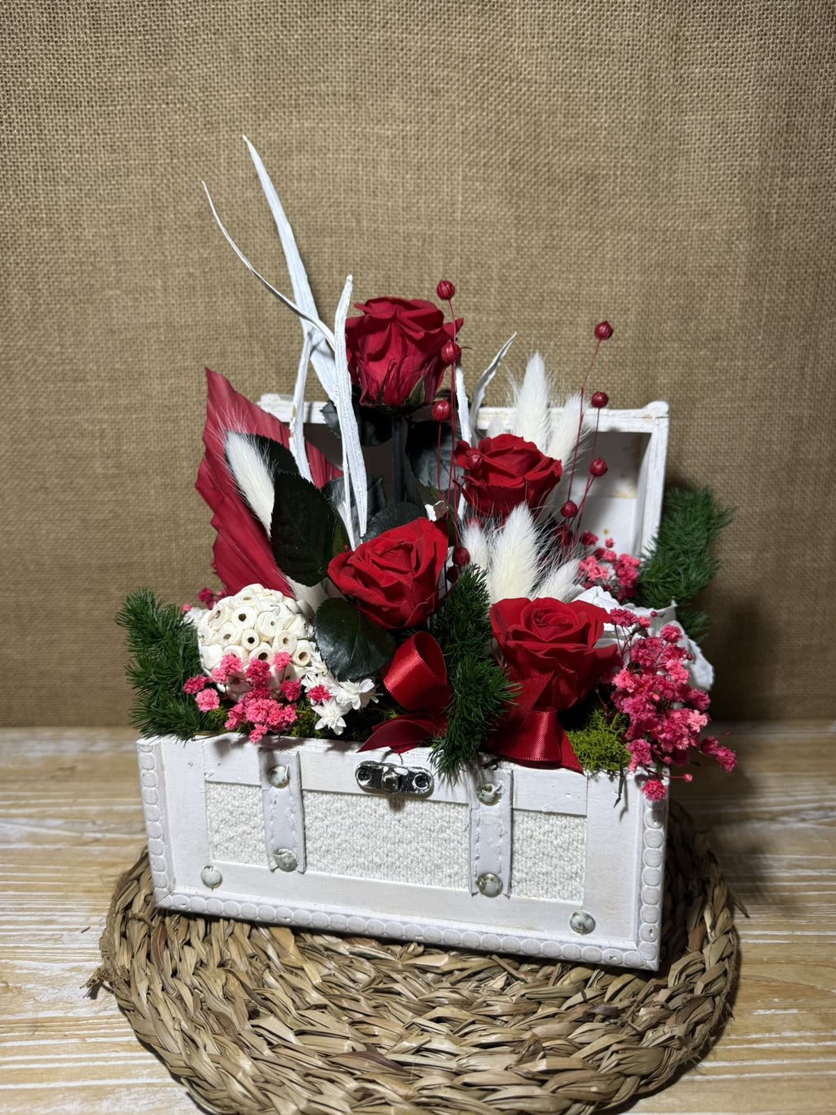 Baúl blanco pequeño - Imagen 1