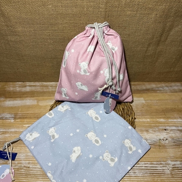 Bolsas neceser azul y rosa - Imagen 2