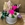 Caja blanca con 2 rosas fucsia - Imagen 2