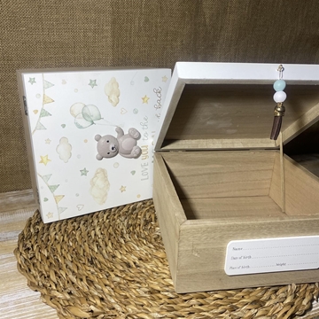 Caja madera bebes - Imagen 2