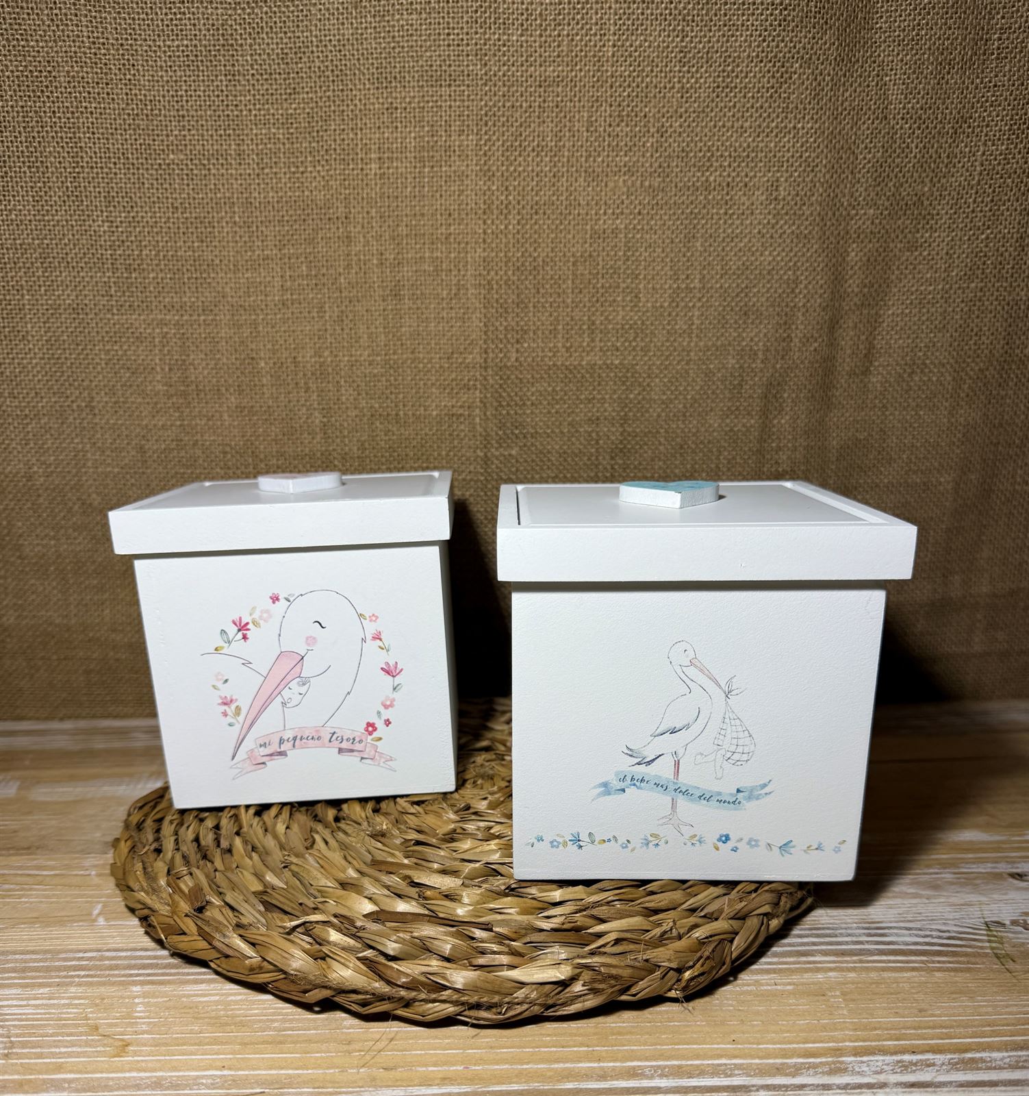 Caja pequeña rosa o caja pequeña azul - Imagen 1