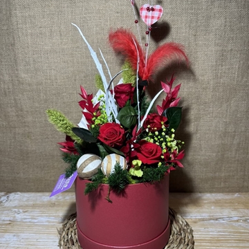 Caja roja en tonos rojos - Imagen 2