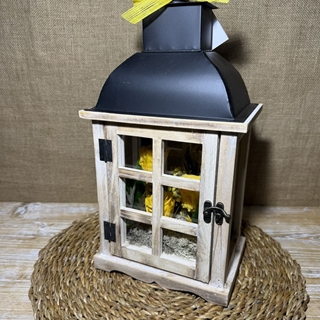 Candelabro marrón en tonos amarillos - Imagen 2