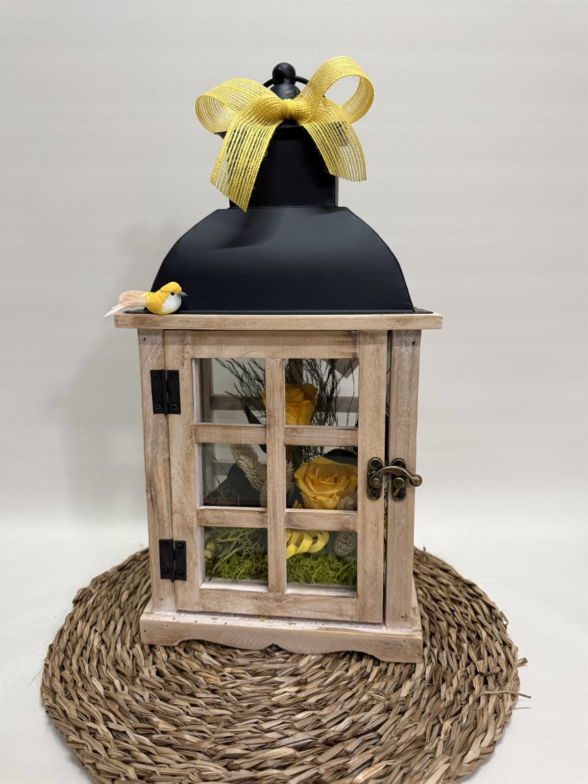 Candelabro marrón en tonos amarillos - Imagen 2