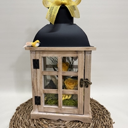 Candelabro marrón en tonos amarillos - Imagen 2