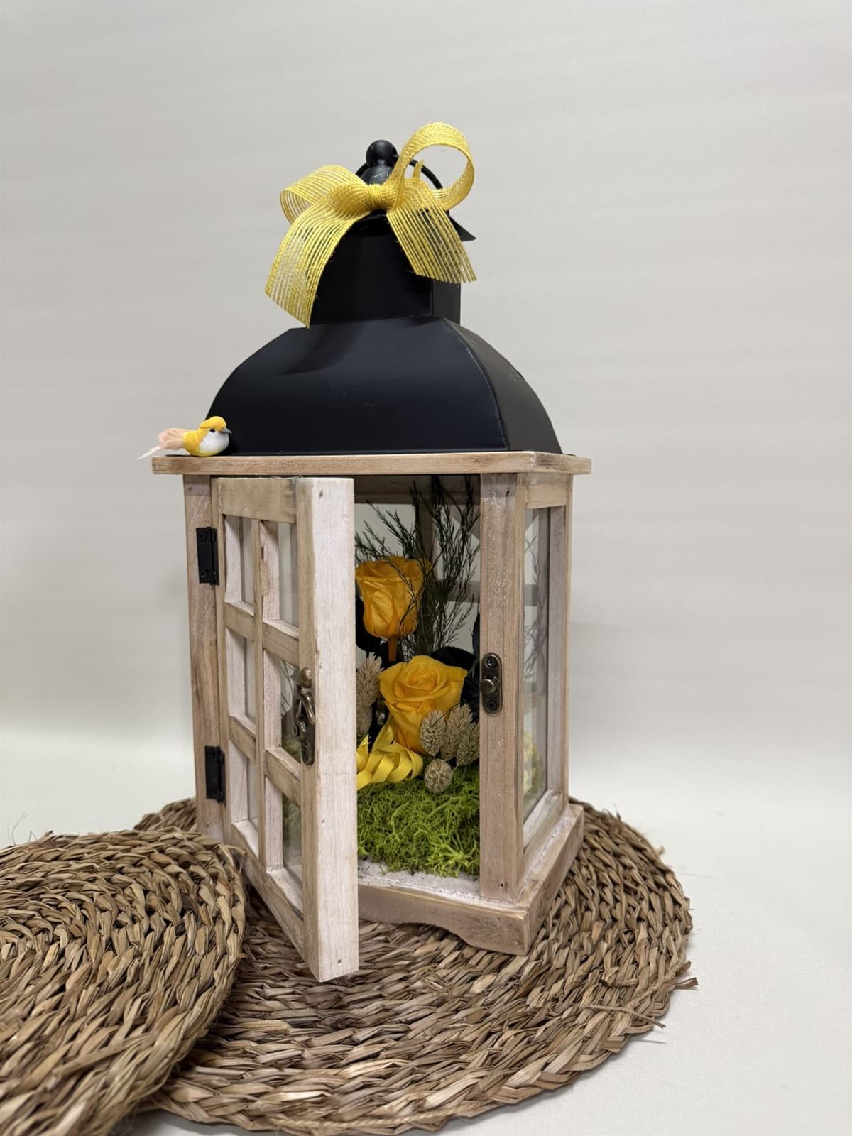 Candelabro marrón en tonos amarillos - Imagen 3