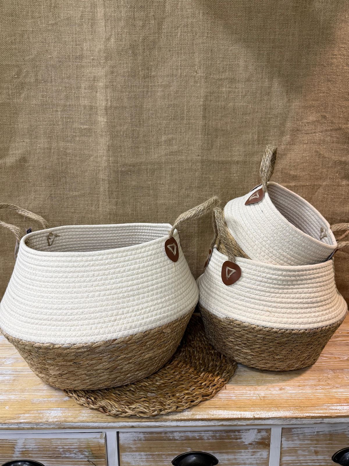 Cesta fibra algodón - Imagen 1