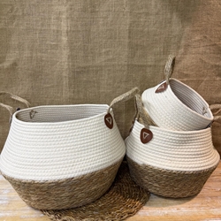 Cesta fibra algodón - Imagen 1