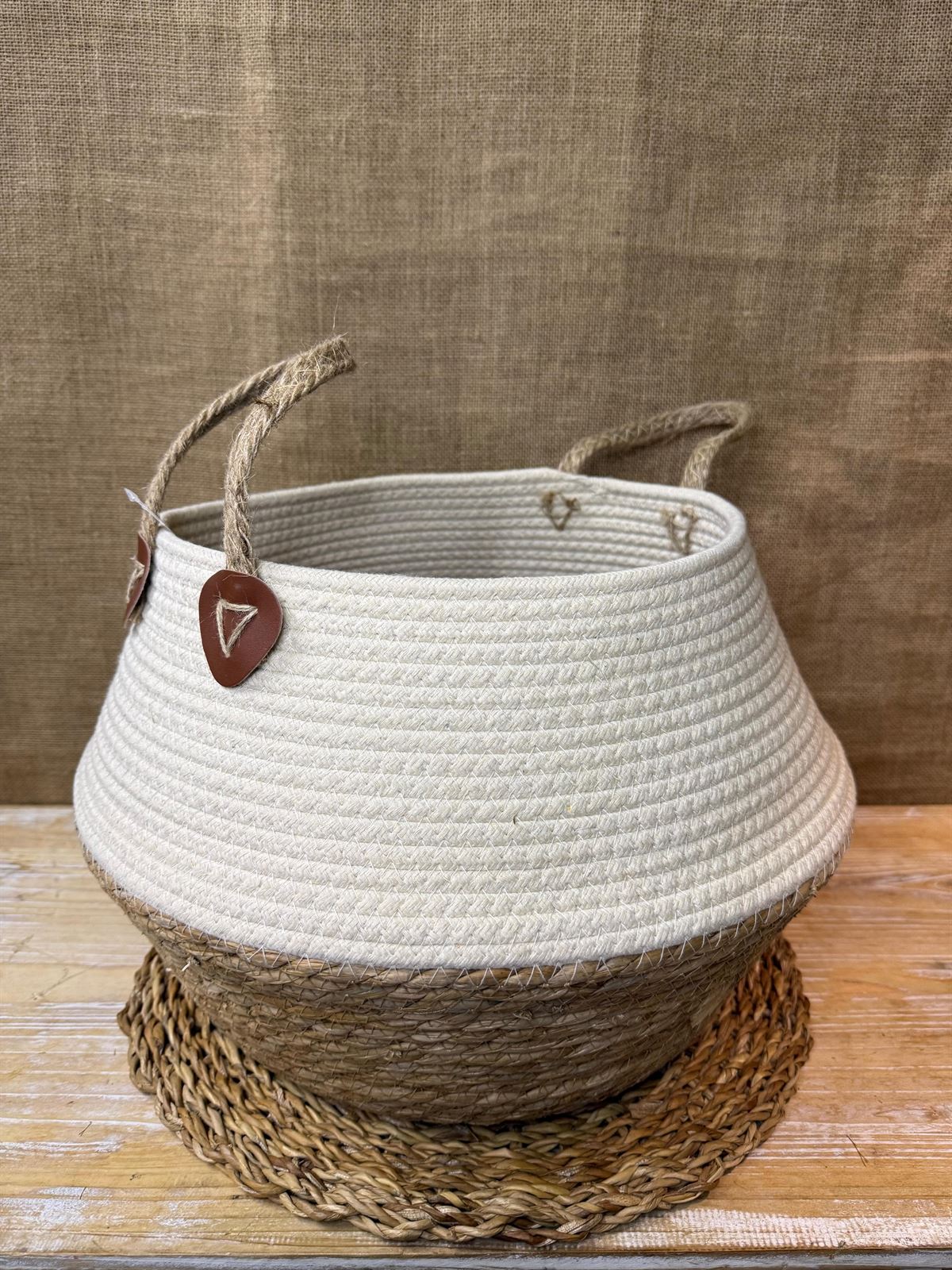 Cesta fibra algodón - Imagen 3