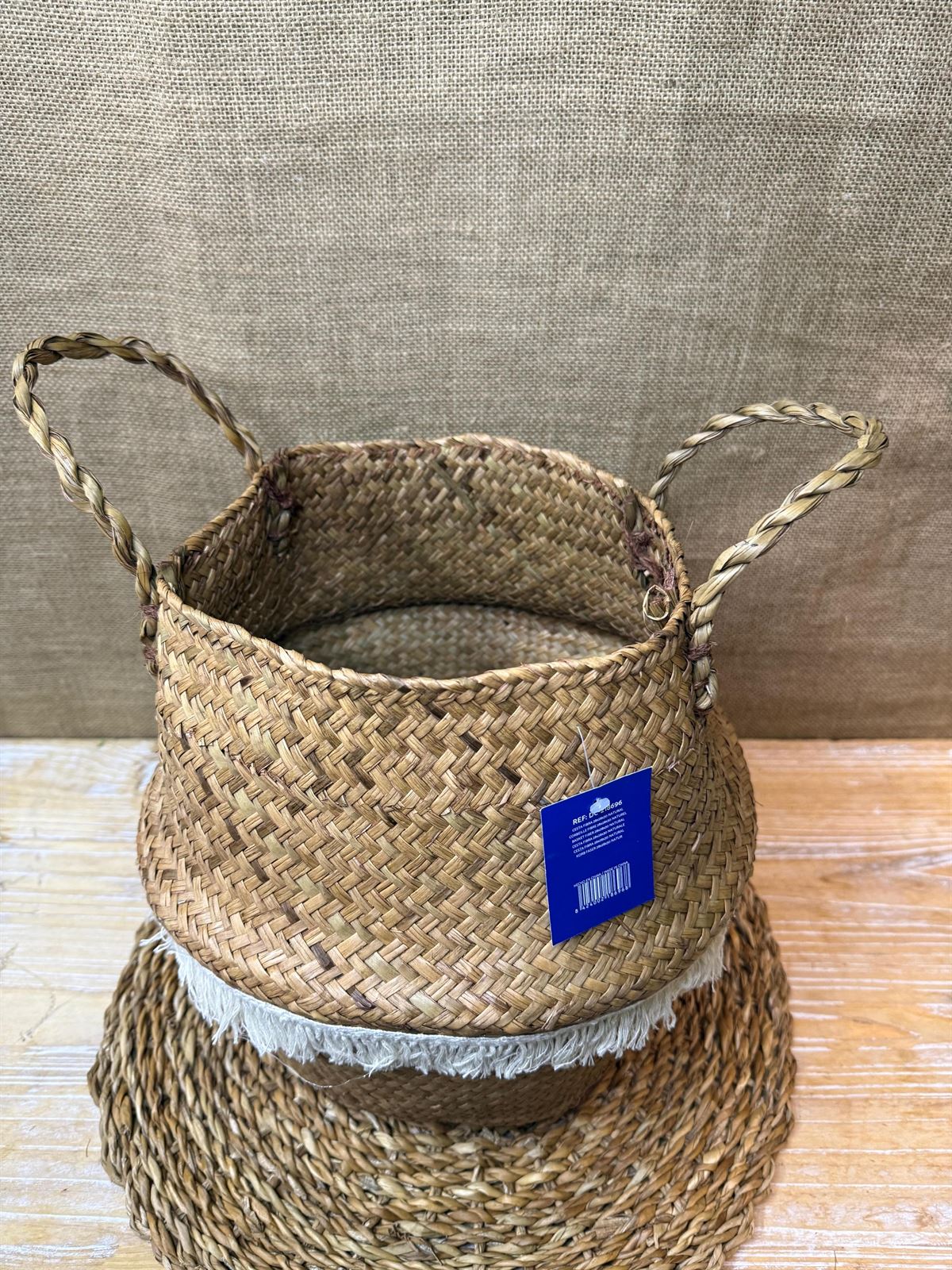 Cesta fibra natural - Imagen 1