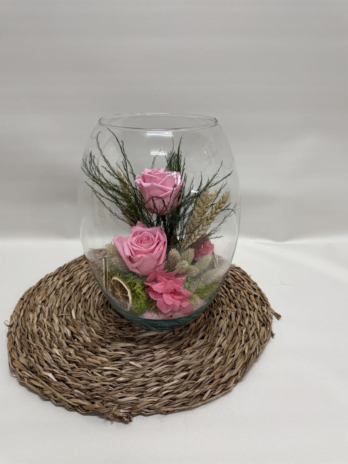 Cristal en tonos rosa - Imagen 1