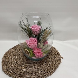 Cristal en tonos rosa - Imagen 1