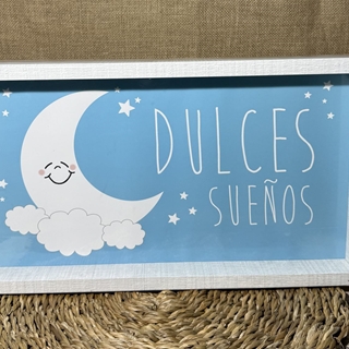 Cuadro azul "dulces sueños" - Imagen 1