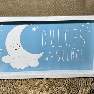 Cuadro azul "dulces sueños" - Imagen 1