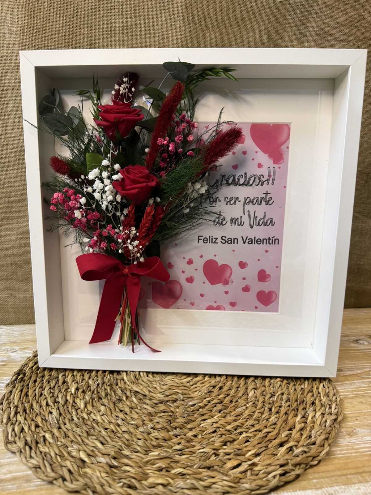 Cuadro rojo grande con frase (B) - Imagen 2