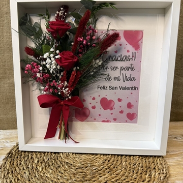 Cuadro rojo grande con frase (B) - Imagen 2