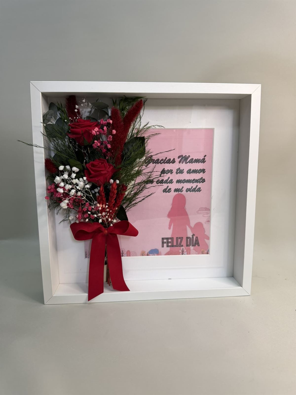 Cuadro rojo grande con frase - Imagen 1