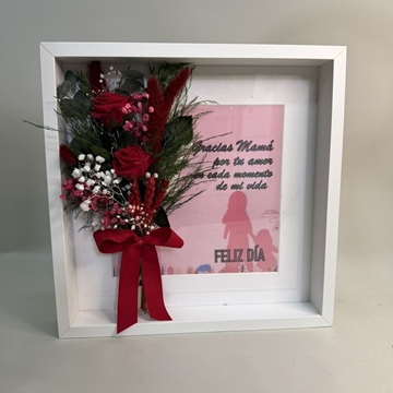 Cuadro rojo grande con frase - Imagen 1