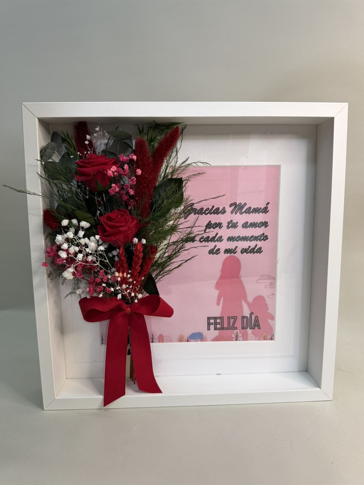 Cuadro rojo grande con frase - Imagen 2