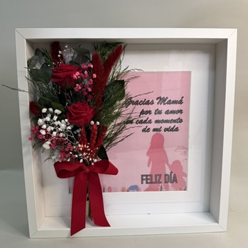 Cuadro rojo grande con frase - Imagen 2