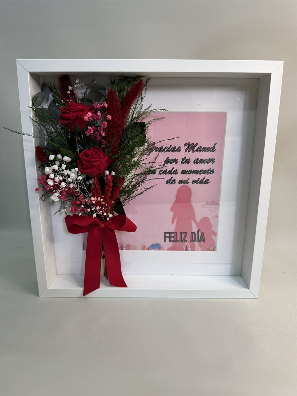 Cuadro rojo grande con frase - Imagen 3