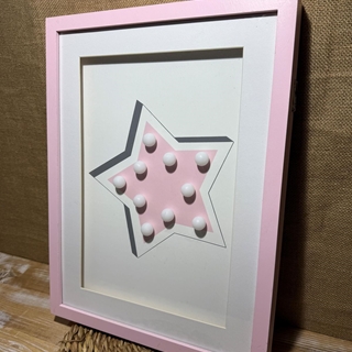 Cuadro rosa con luz - Imagen 2