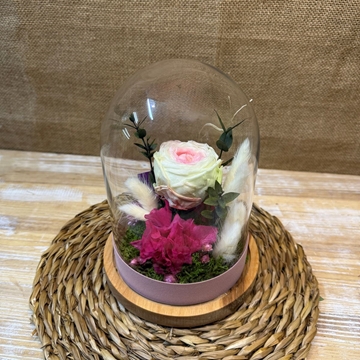 Cúpula pequeña en tonos blanco y rosa - Imagen 2