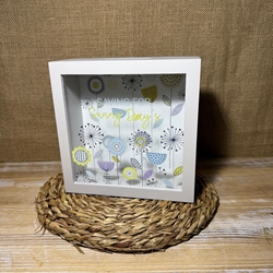 Hucha de madera gris - Imagen 1