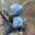 Jarrón con tapa de corcho en tonos azules - Imagen 2