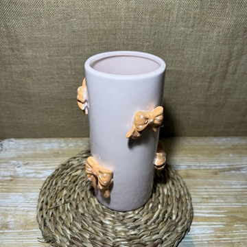 Jarrón de cerámica con lazos - Imagen 2