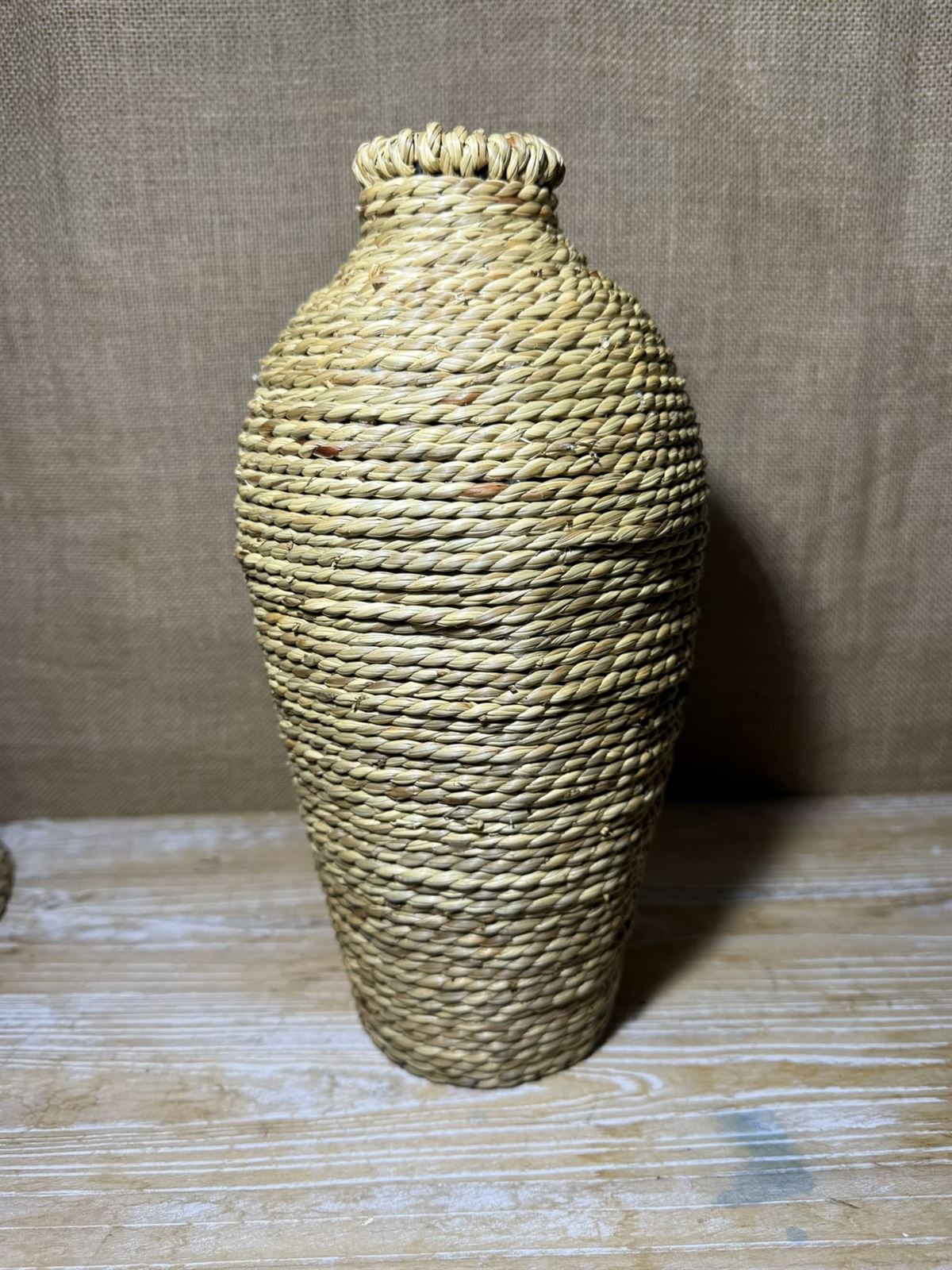 Jarrón fibra natural pequeño - Imagen 1