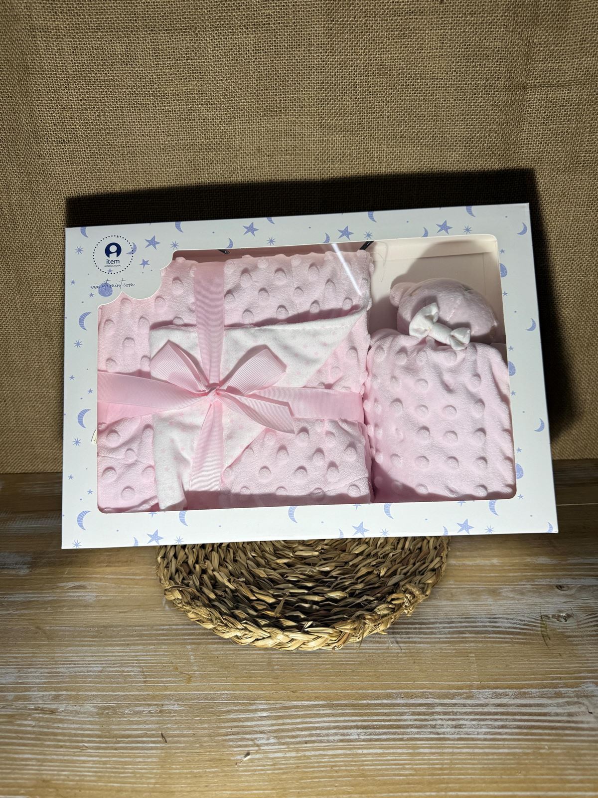 Manta + dou dou en tono rosa - Imagen 3