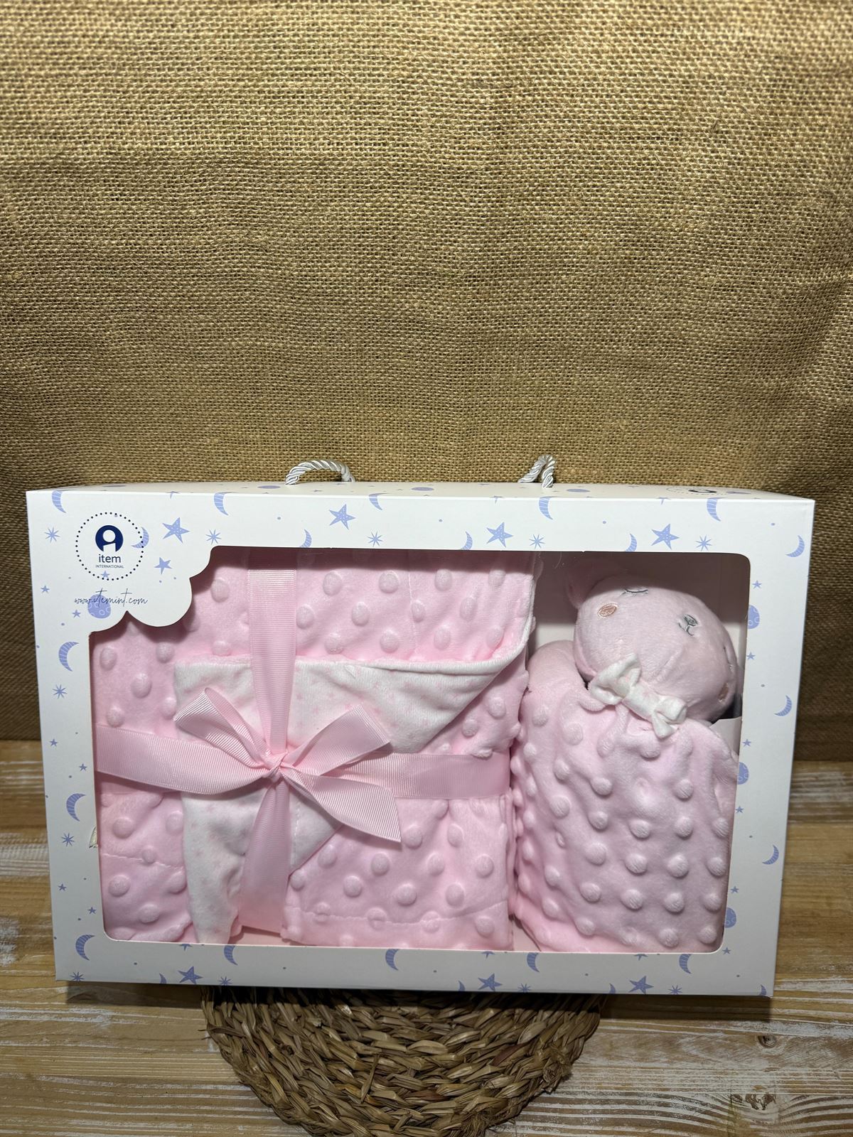 Manta + dou dou en tono rosa - Imagen 6