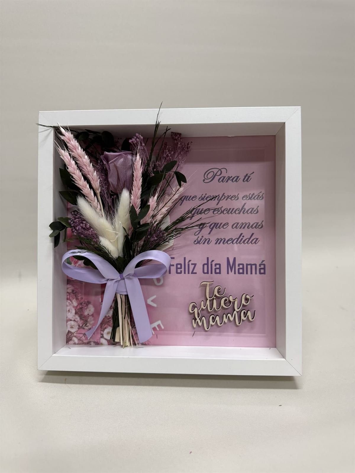 Marco en tonos lila con frase - Imagen 1