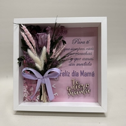 Marco en tonos lila con frase - Imagen 1