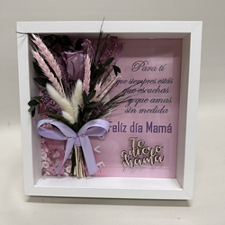 Marco en tonos lila con frase - Imagen 2