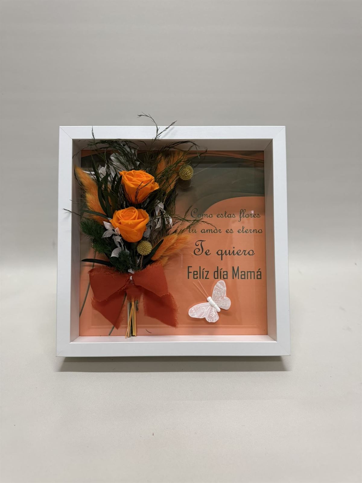 Marco en tonos naranja con frase - Imagen 2