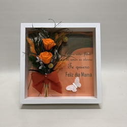 Marco en tonos naranja con frase - Imagen 2