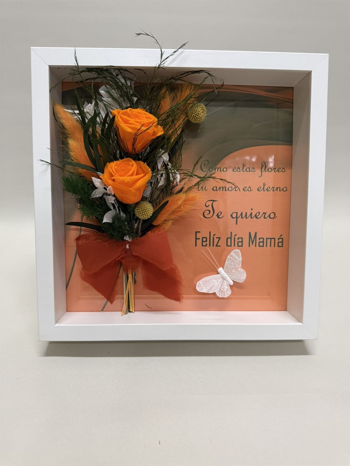 Marco en tonos naranja con frase - Imagen 3