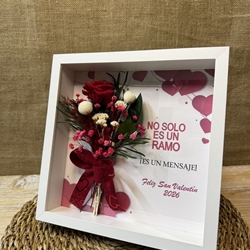 Marco en tonos rojos con frase (B) - Imagen 1