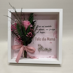 Marco en tonos rosa con frase - Imagen 2