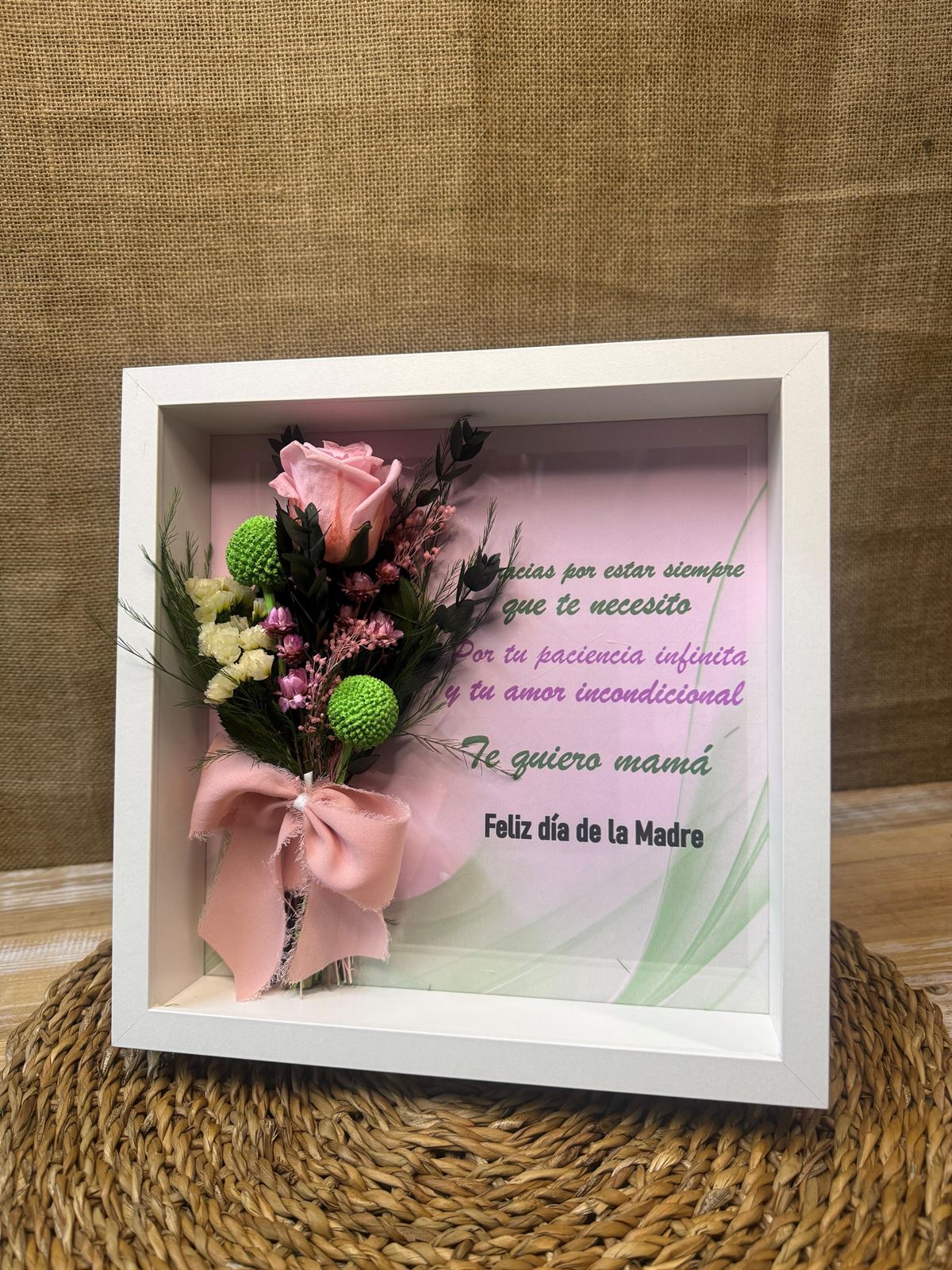 Marco en tonos rosa especial día de la madre - Imagen 3